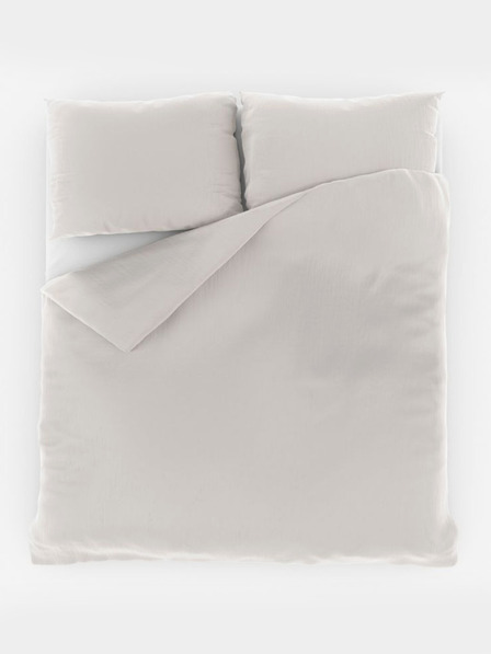 Kvalitex French Muslin Bedding 200x200, 70x90cm Cream Kvalitex