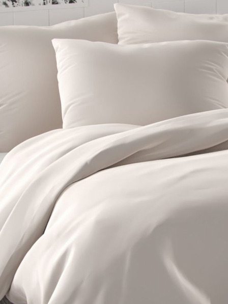 Kvalitex Satin lenjerie franceză extinsă LUXURY COLLECTION 1+2, 240x220, 70x90cm alb