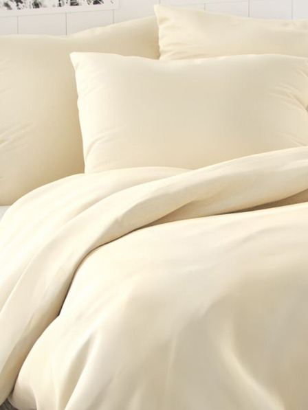 Kvalitex Lenjerie de pat din satin francez LUXURY COLLECTION 1+2, 220x200, 70x90cm crem
