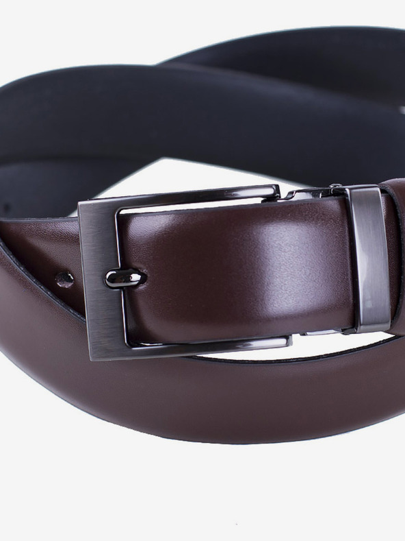 Zapana Curea din piele pentru bărbați, maro închis, Zapana Satyr