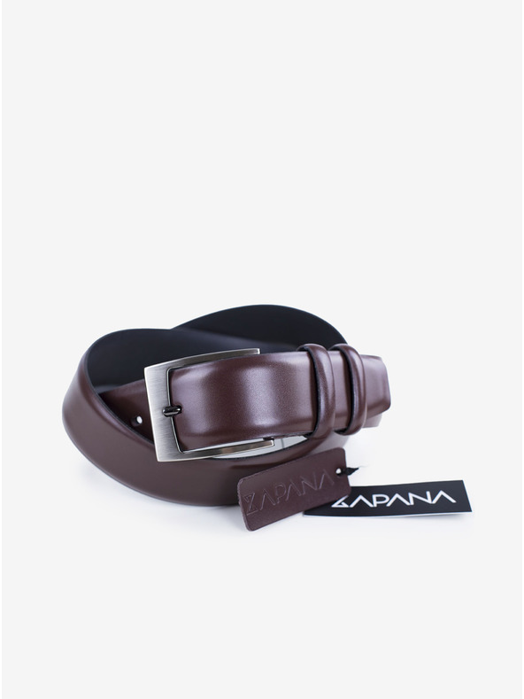Zapana Cureaua din piele Zapana Flow pentru bărbați, maro închis