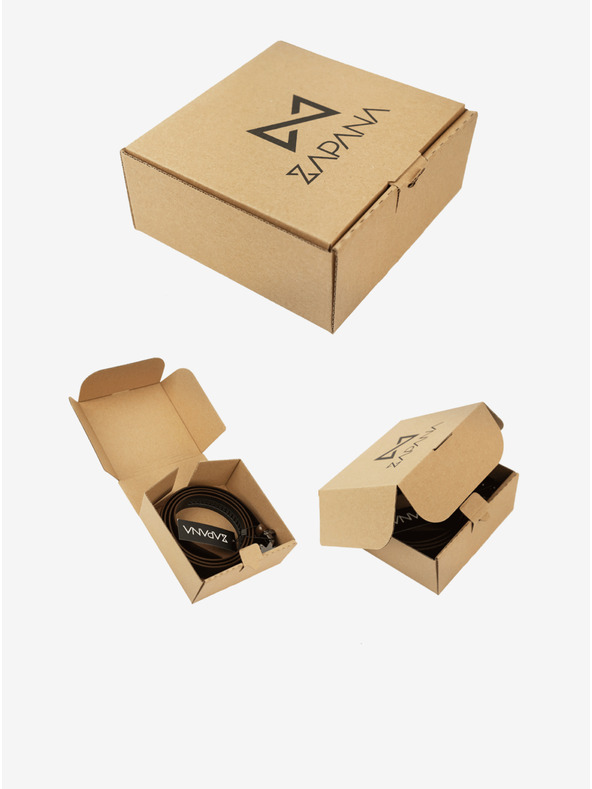 Zapana Cureaua din piele Zapana Flow pentru bărbați, maro închis