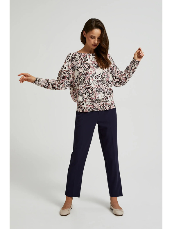 Moodo Pulover deschis la culoare bej pentru femei