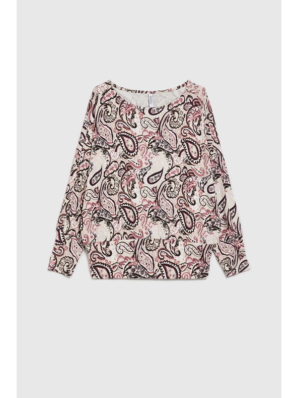 Moodo Pulover deschis la culoare bej pentru femei