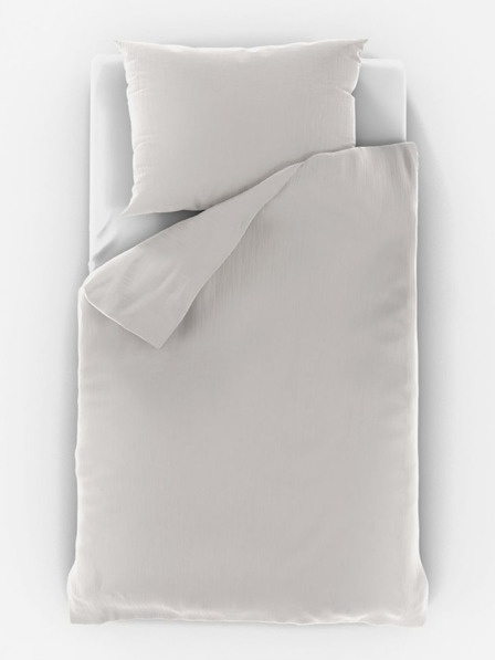 Kvalitex Muslin Bedding 140x200, 70x90cm Cream Kvalitex