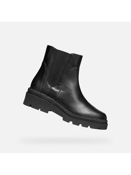 Geox Negru Cizme de gleznă Geox Felleny pentru femei
