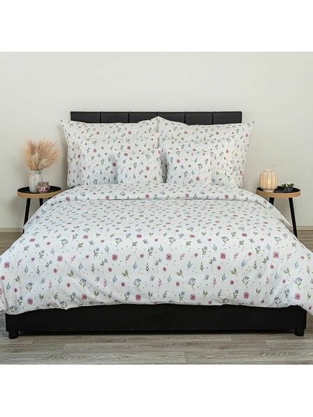 Kvalitex Lenjerie de pat din crep franțuzesc prelungită 240x220, 70x90cm Pajiște de vară