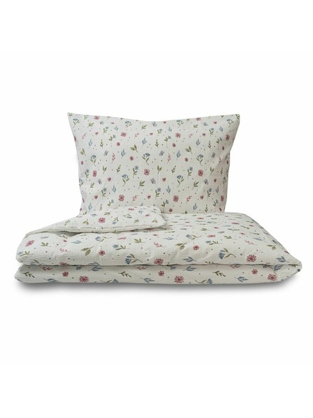 Kvalitex Lenjerie de pat din crep franțuzesc prelungită 240x220, 70x90cm Pajiște de vară