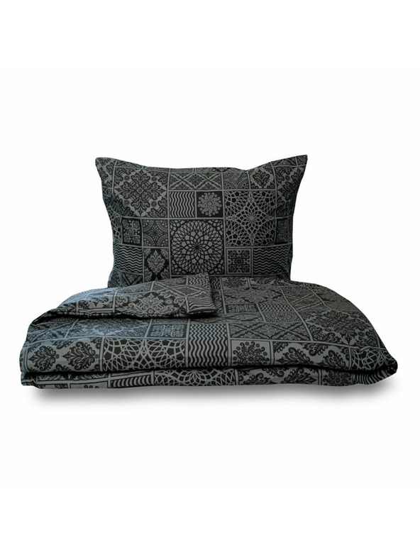 Kvalitex Lenjerie de pat din bumbac renforcé prelungită 140x220, 70x90cm TOKYO negru