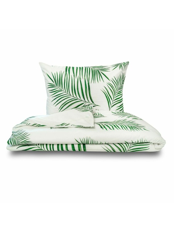 Kvalitex Lenjerie de pat din bumbac franțuzesc renforcé 220x200, 70x90cm TROPICAL alb