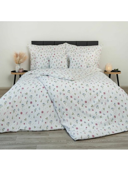 Kvalitex Lenjerie de pat creponată prelungită 140x220, 70x90cm Luncă de vară