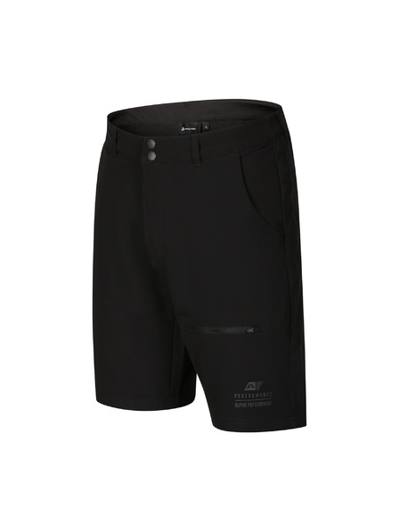 ALPINE PRO Pantaloni scurți softshell cu cool dry pentru bărbați ALPINE PRO BAK negru