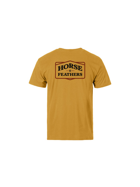 Horsefeathers Tricou Summit galben HORSEFEATHERS