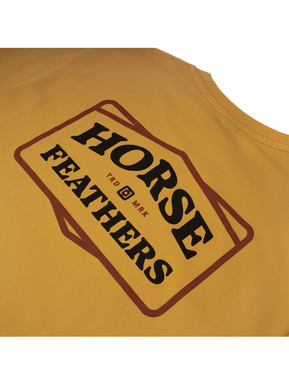 Horsefeathers Tricou Summit galben HORSEFEATHERS