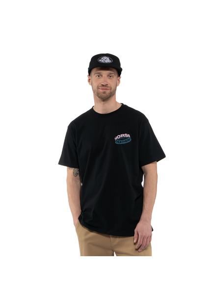 Horsefeathers Tricou Orbit negru HORSEFEATHERS