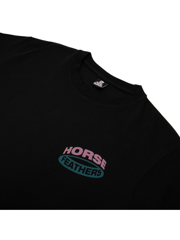 Horsefeathers Tricou Orbit negru HORSEFEATHERS