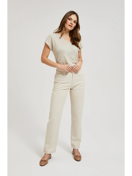 Moodo Jeans pentru femei Moodo – bej deschis