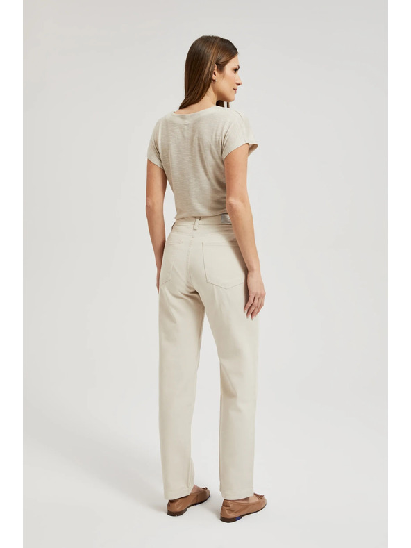 Moodo Jeans pentru femei Moodo – bej deschis