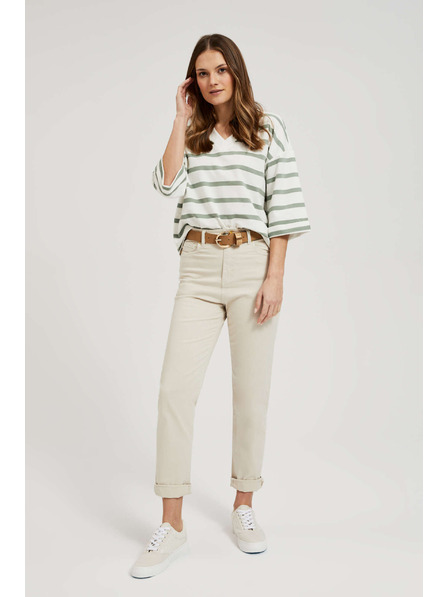 Moodo Jeans pentru femei Moodo – bej deschis