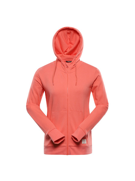 ALPINE PRO Hanorac din bumbac pentru femei ALPINE PRO LOKKA georgia peach