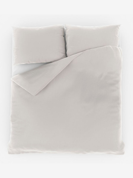 Kvalitex French Muslin Bedding Set 220x200, 70x90cm Cream Kvalitex