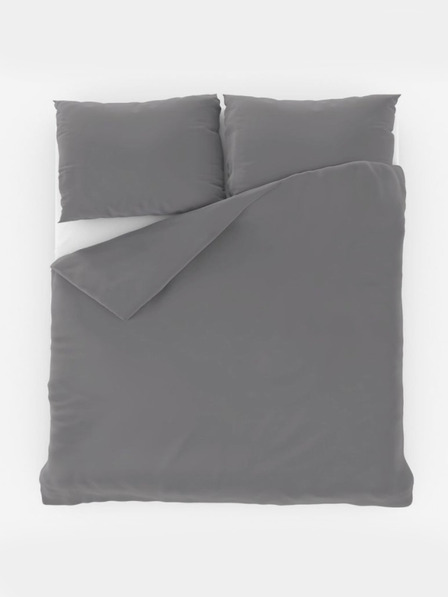 Kvalitex Cearșaf pentru pătuț din bumbac de culoare solidă 140x220, 70x90cm gri deschis