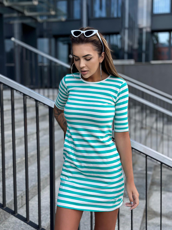 Edoti Rochie tunica basic mini - verde