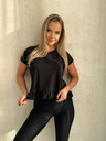 Edoti Tricou cu volane - negru