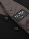 Ombre Clothing Vestă neagră de costum pentru bărbați cu detalii clasice și căptușeală