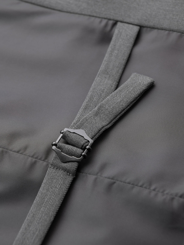 Ombre Clothing Vestă elegantă gri deschis SLIM FIT pentru bărbați