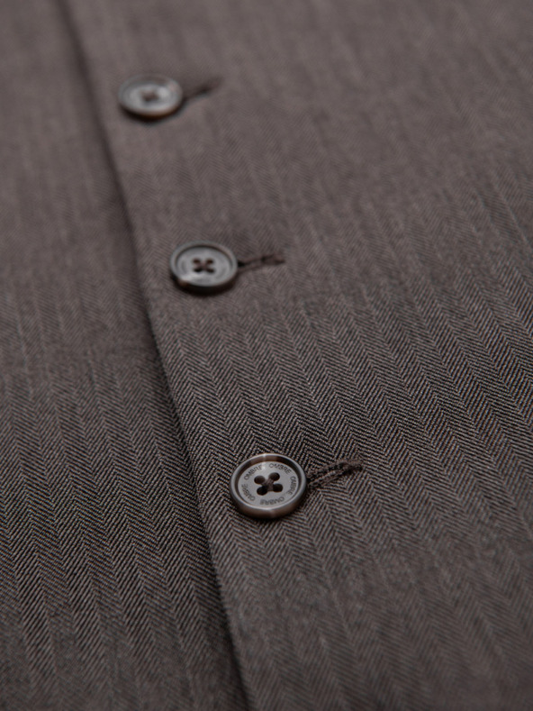 Ombre Clothing Vestă elegantă gri SLIM FIT pentru bărbați