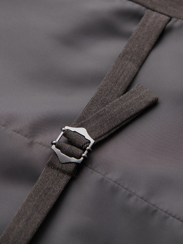 Ombre Clothing Vestă elegantă gri SLIM FIT pentru bărbați