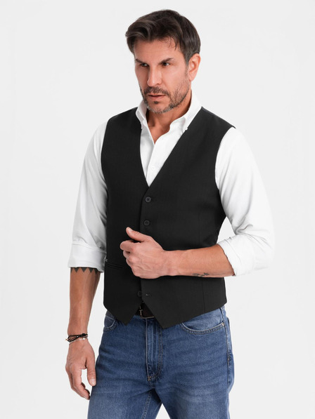 Ombre Clothing Vestă elegantă SLIM FIT pentru bărbați