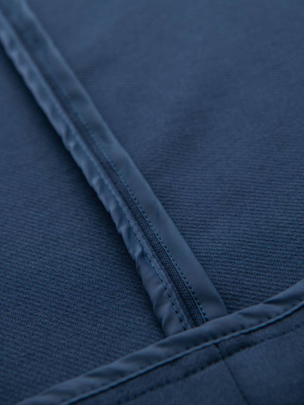 Ombre Clothing Sacou albastru SLIM cu textură fină pentru bărbați