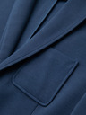 Ombre Clothing Sacou albastru SLIM cu textură fină pentru bărbați