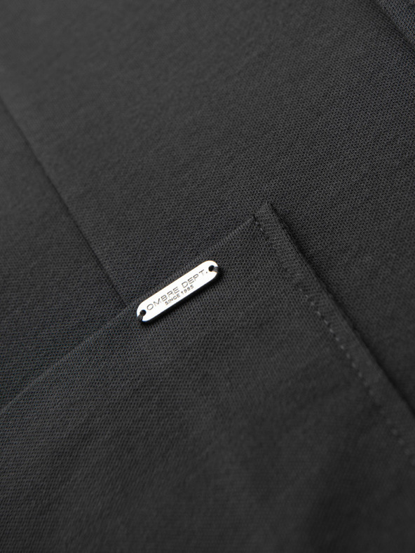 Ombre Clothing Sacou gri SLIM din țesătură fin structurată pentru bărbați