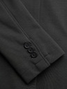 Ombre Clothing Sacou gri SLIM din țesătură fin structurată pentru bărbați