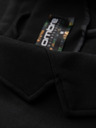 Ombre Clothing Sacou negru SLIM cu textură fină pentru bărbați