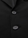 Ombre Clothing Sacou negru SLIM cu textură fină pentru bărbați
