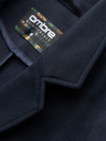 Ombre Clothing Sacou bleumarin închis SLIM din țesătură fin structurată pentru bărbați
