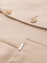 Ombre Clothing Sacou bej SLIM din țesătură fin structurată pentru bărbați