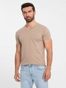 Ombre Clothing Tricou bărbătesc de bază din bumbac gri cu gât rotund Ombre Clothing