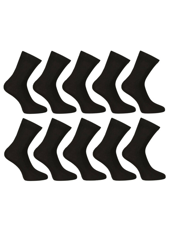 Nedeto Set de zece - șosete Nedeto scurte din bambus negre