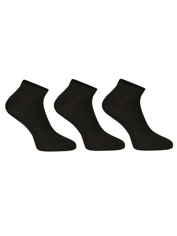 Nedeto Set de trei - șosete Nedeto scurte din bambus negre