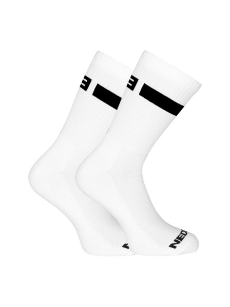 Nedeto Set de trei - șosete Nedeto sport înalte albe
