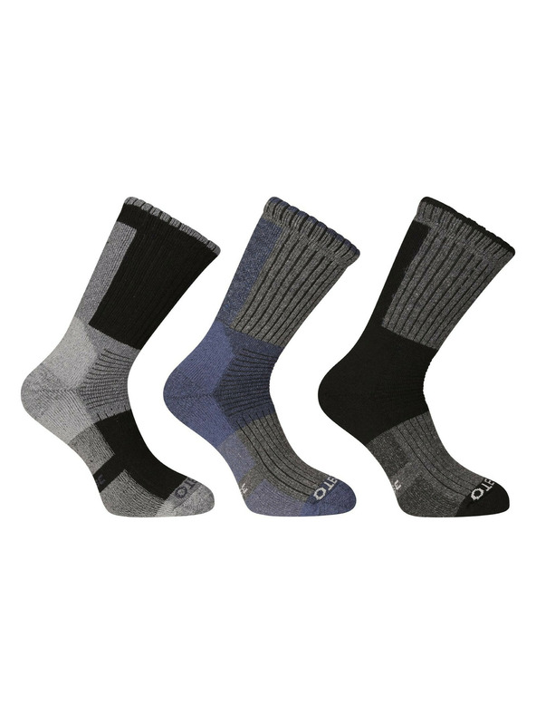 Nedeto Set de trei - șosete Nedeto înalte de iarnă multicolore