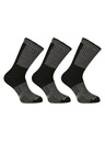 Nedeto Set de trei - șosete Nedeto înalte de iarnă negre