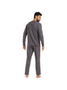 Nedeto Pijama Nedeto gri pentru bărbați