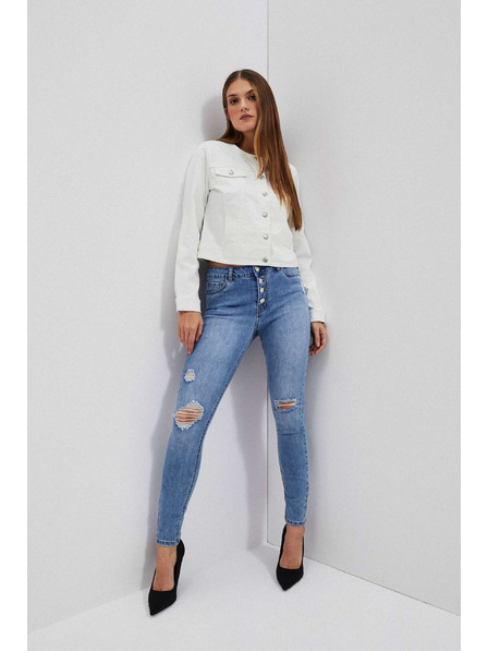 Moodo Jeans pentru femei Moodo – albastru deschis