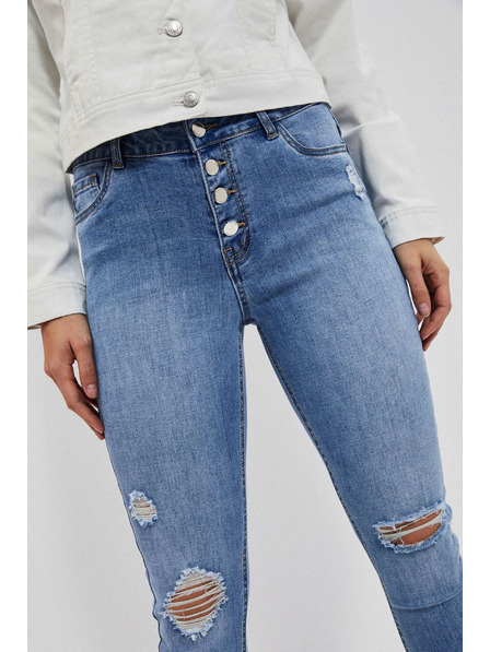 Moodo Jeans pentru femei Moodo – albastru deschis